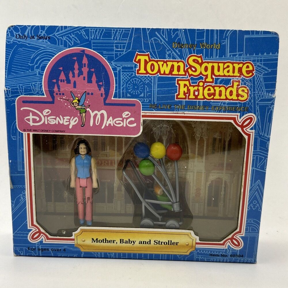 Disney Town Square Friends #60304 Mother Baby & Stroller Rare -new In Box
